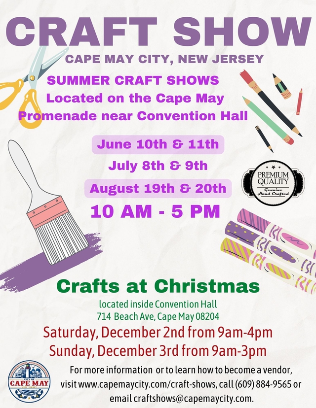 Official Website for the City of Cape May NJ Promenade Arts and